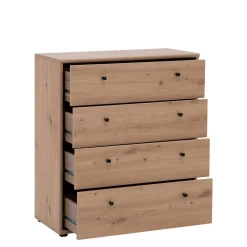 Komody|FORTE Komoda TEMPRA 2 4S dąb artisan