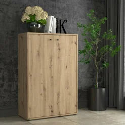 FORTE Komoda TEMPRA 2 wysoka 2D dąb artisan