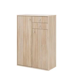 Dzieci FORTE Komoda TEMPRA 2 wysoka 2D2S dąb sonoma