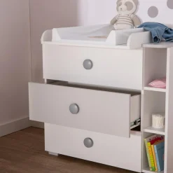 Dzieci Komoda TOP BABY szara