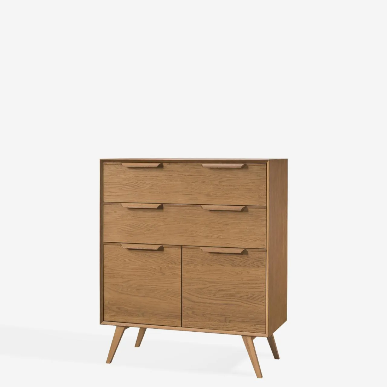 Komody|inny Komoda vintage z 2 szufladami LEO szer. 104,9 cm