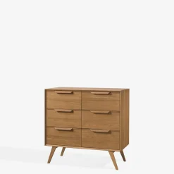 inny Komoda vintage z 6 szufladami LEO szer. 104,9 cm