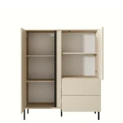 Witryny| Komoda wysoka beżowa DAST