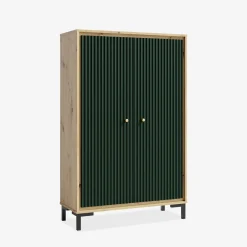 Komody| Komoda wysoka PARII butelkowa zieleń