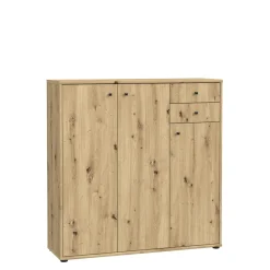 Komody|FORTE Komoda wysoka TEMPRA 2 3D2S dąb artisan