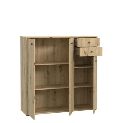 Komody|FORTE Komoda wysoka TEMPRA 2 3D2S dąb artisan