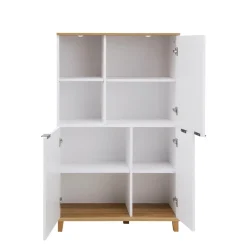 Komody Dla Dzieci|Komody| Komoda wysoka z półkami i ryflowanym frontem PLISSEE