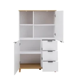 Komody Dla Dzieci|Komody| Komoda wysoka z ryflowanym frontem i szufladami PLISSEE