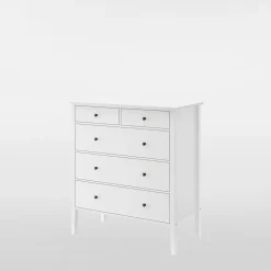 Dzieci inny Komoda z 5 szufladami biała TIXER