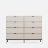 Komody|inny Komoda z 8 szufladami kaszmir CARMEN