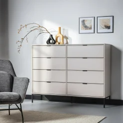 Komody|inny Komoda z 8 szufladami kaszmir CARMEN