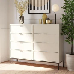 Komody|inny Komoda z 8 szufladami kaszmir CARMEN