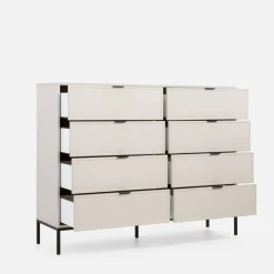 Komody|inny Komoda z 8 szufladami kaszmir CARMEN
