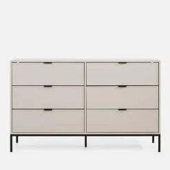 Komody|inny Komoda z 6 szufladami kaszmir CARMEN