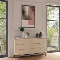 Komody|inny Komoda z 6 szufladami kaszmir CARMEN