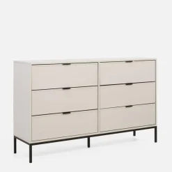 Komody|inny Komoda z 6 szufladami kaszmir CARMEN