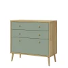 Komody|FORTE Komoda z 3 szufladami WHENUA
