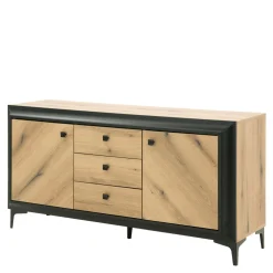 Komody|DiTrendi Komoda z czarnym dekorem FRAME 148,5 cm