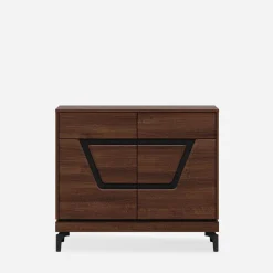 Furni Home Komoda z czarnym dekorem VERO 98 cm