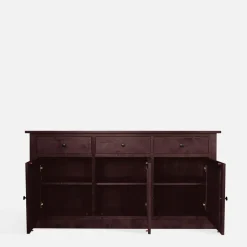 Komody|inny Komoda z litego drewna PAOLA brzoza mahoń