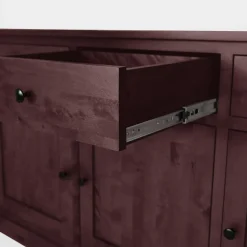 Komody|inny Komoda z litego drewna PAOLA brzoza mahoń