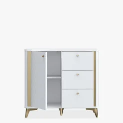 Komody|FORTE Komoda z oświetleniem FORREST HILLS 95,7 cm