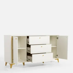 Komody|FORTE Komoda z oświetleniem FORREST HILLS 160,4 cm