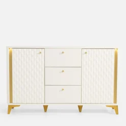 Komody|FORTE Komoda z oświetleniem FORREST HILLS 140,4 cm