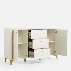 Komody|FORTE Komoda z oświetleniem FORREST HILLS 140,4 cm