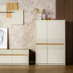 Komody|FORTE Komoda z oświetleniem OAK SQUERE 95,3 cm