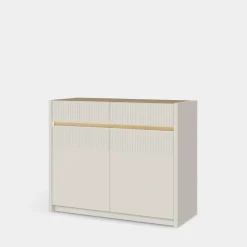 FORTE Komoda z oświetleniem OAK SQUERE 105,3 cm