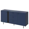 Komody|LENART Komoda z szafkami i szufladami granatowa LIV
