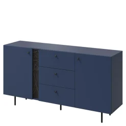 Komody|LENART Komoda z szafkami i szufladami granatowa LIV