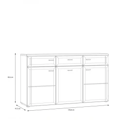 Komody|FORTE Komoda z szufladami AKINORI