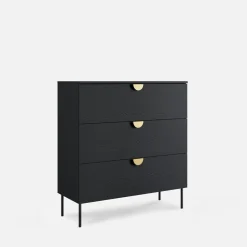 inny Komoda z szufladami czarna MOND