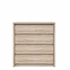 Komody|Esteti Komoda z szufladami dąb sonoma NORTON