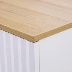 Komody| Komoda z szufladami i ryflowanym frontem PLISSEE 144,8 cm