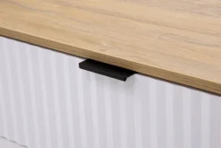 Komody| Komoda z szufladami i ryflowanym frontem PLISSEE 144,8 cm