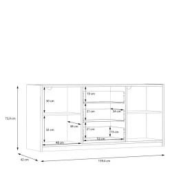 Komody|FORTE Komoda z szufladami S-ROOM