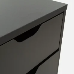 Komody|inny Komoda z szufladami wysoka czarna LYRICE