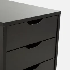 Komody|inny Komoda z szufladami wysoka czarna LYRICE