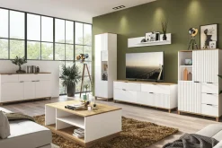 Komody Dla Dzieci|Komody| Komoda z szufladami z ryflowanym frontem PLISSEE 187,1 cm