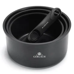 GERLACH Komplet 3 garnków z odpinaną rączką SMART