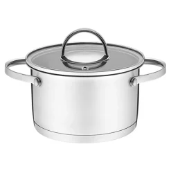 Prima Cucina Komplet 4 garnków z pokrywkami chrom MILANO