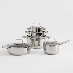 Garnki, Patelnie I Pokrywki|inny Komplet 5 garnków z zestawem tarek 14 el.