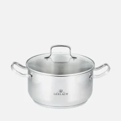 GERLACH Komplet 4 garnków ze stali nierdzewnej SIMPLE 9 el.