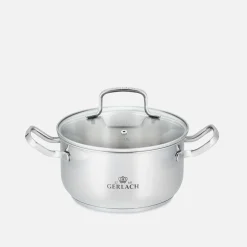 GERLACH Komplet 4 garnków ze stali nierdzewnej SIMPLE 9 el.