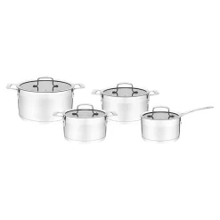 Prima Cucina Komplet 4 garnków ze stali nierdzewnej AMARO