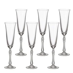 Kieliszki| Komplet 6 kieliszków do szampana PARUS BOHEMIA 190 ml