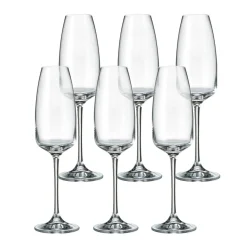 Kieliszki|Bohemia Komplet 6 kieliszków do szampana ANSER
